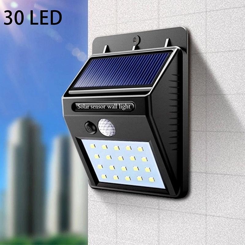 Hot Sale 30 LED Solar Light Wireless Sensor Waterproof Solar Wall Lamp Outdoor Motion Garden Decoration Spotlights