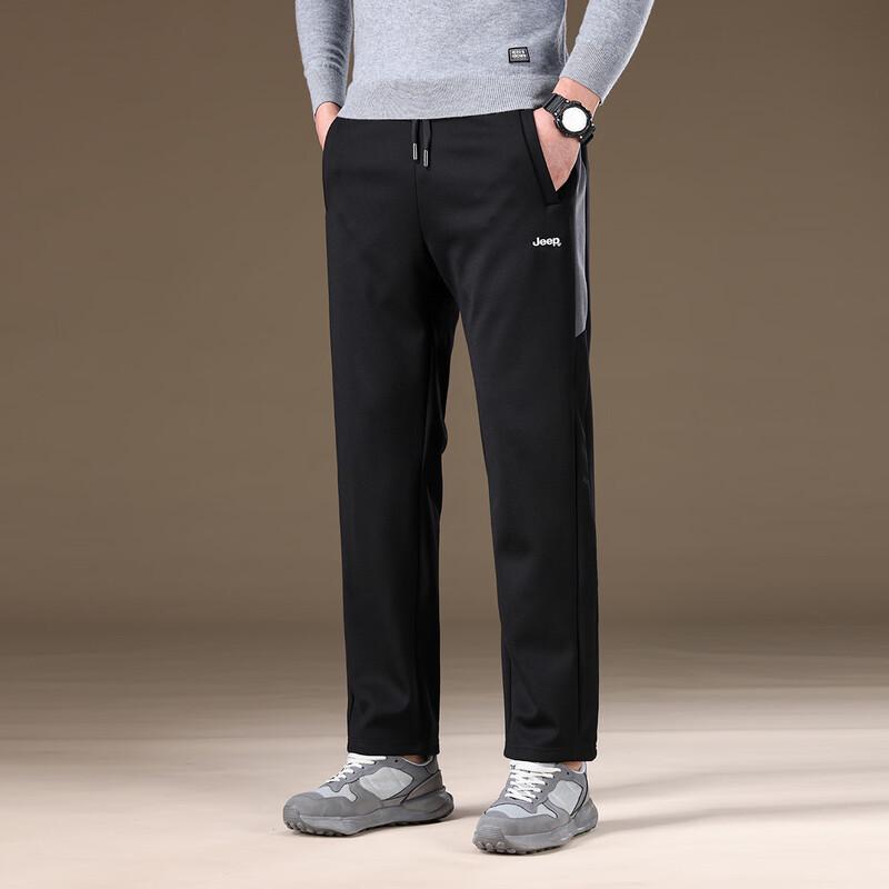 Jeep Men's Winter Fleece-Lined Straight-Leg Casual Pants