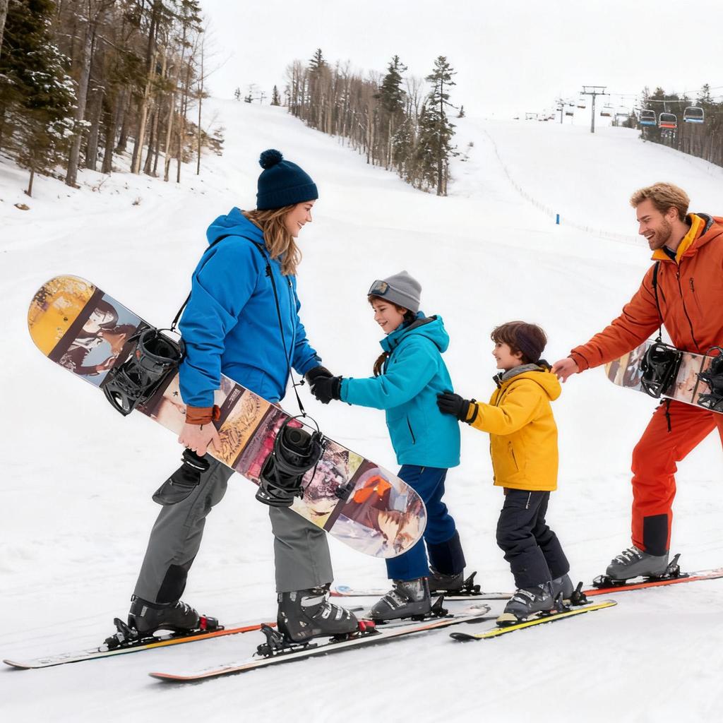 Ski Carrier Strap 2 Pieces Adjustable Sling Equipment Snowboard Strap Women Men Winter Outdoor Skiing Gear Equipment