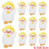 10pcs /Lots Cute Duck Embroidered Applique Cartoon Animal Duck Patch Iron On Patches For Clothing Decoration Diy Hats Bag Sticker 