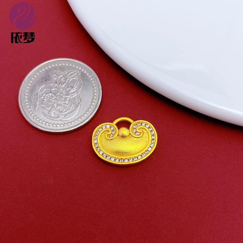 

Ancient Style Alluvial Gold Little Fat Fu Pendant Gold Tuo Pendants DIY Accessories Braided Bracelet Bracelet Carrying Strap KS 96399.04cm inch 17.7x14mm