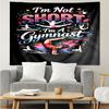 Gymnastics Print Tapestry, Backdrop, Easy Setup, Ideal for Bedroom, Office & Living Room, with Aesthetic Wall Hanging Decor.