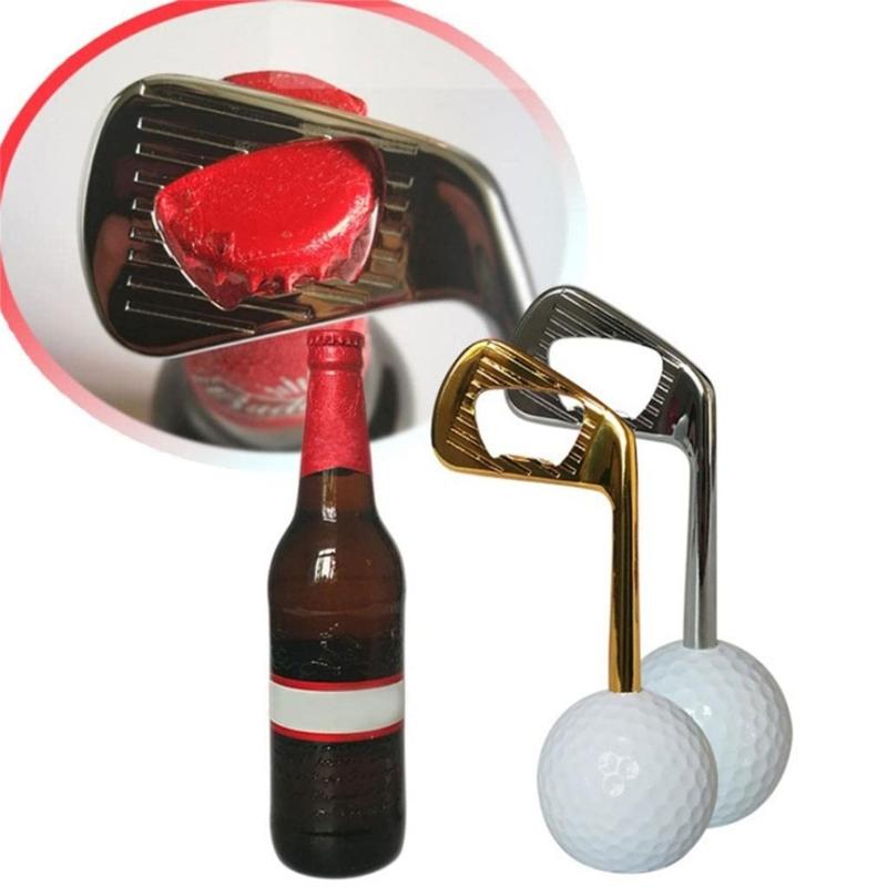 Portable Zinc Alloy Beer Bottle Opener Golf Putter Bottle Lid Remover for Parties and Gatherings Wedding Return Gift