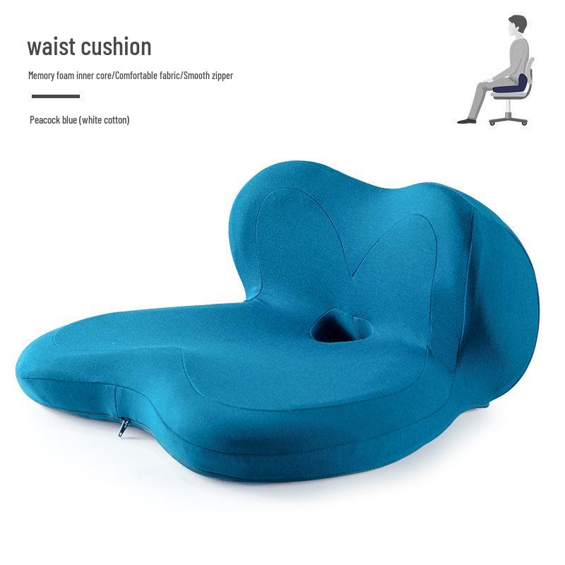 Memory Foam Petal Seat Cushion & Back Support Combo for Office, Car, Student Chairs