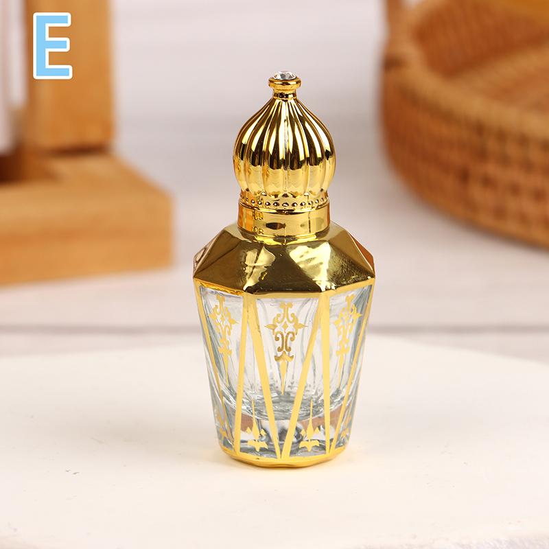 

Мини-флакон для эфирного масла в форме короны, флакон для духов, портативный, прозрачный, дорожный, гальванизированный, резной, стеклянный, пустой флакон