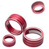 4Pcs/Set Red Air Conditioning Switch Knob Cover Trim For Nissan Teana Altima   Aluminum Alloy Car Interior Accessories