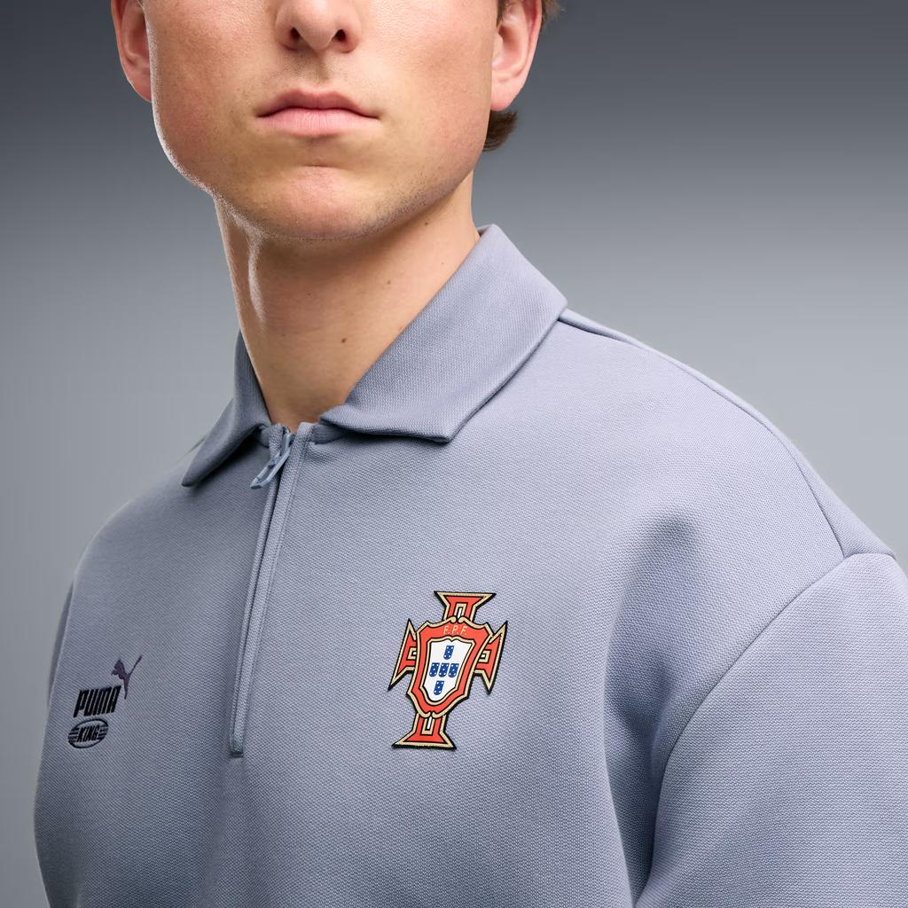 Puma X Fpf Collaboration Badge Half-Zip Short Sleeve Polo Shirt Unisex tops 635103-65