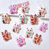 10 Stück Neue Süße Cartoon-Katzen-Serie Flache Rückseite Harz Scrapbooking DIY Schmuck Haarspange Basteldekoration