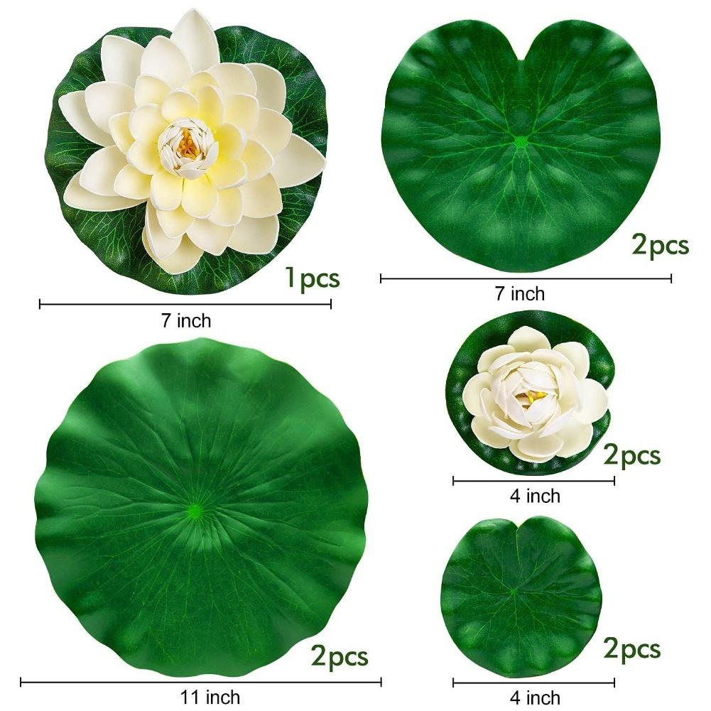 For Water Garden Garden Pond Accessories Floating Lotus Decor For Garden For Patio Versatile Outdoor Decor Set