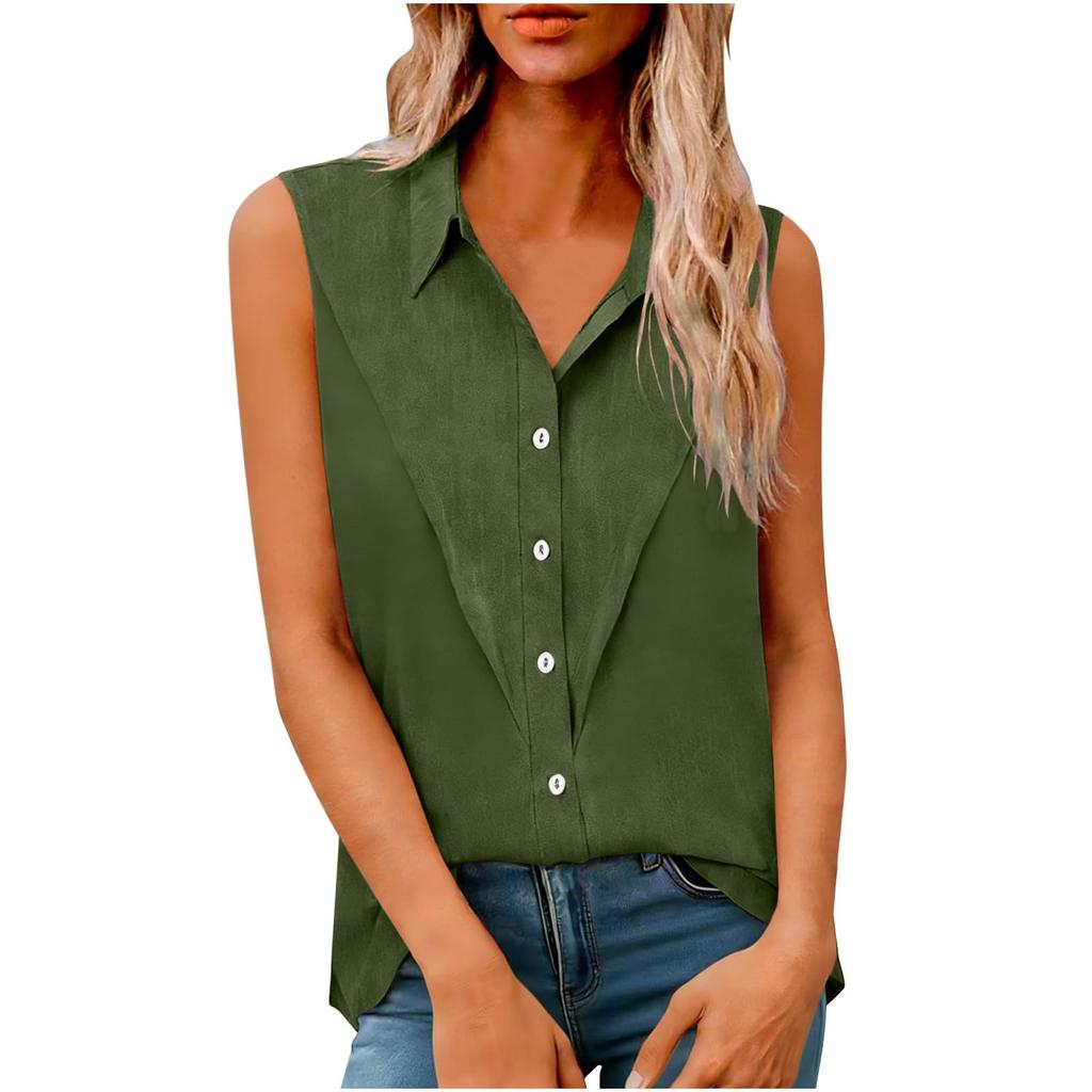 Casual mouwloze blouse voor dames