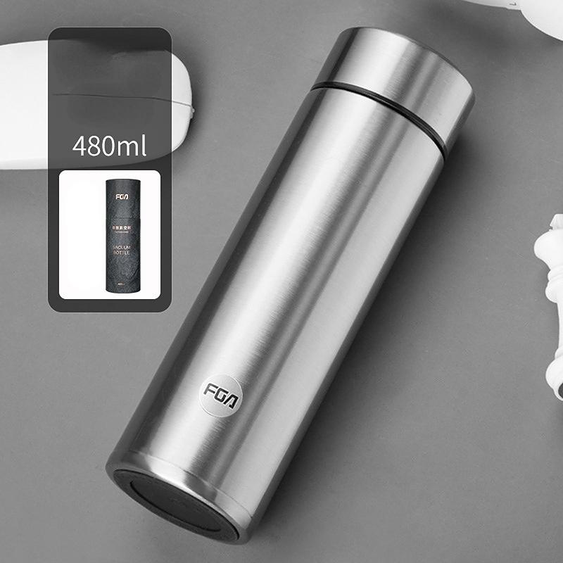 Intelligence Thermos Cup 480ml Vacuum Flasks Portable Stainless Steel Thermos Cup Water Bottle Travel Tea Mug Office Thermos Cup