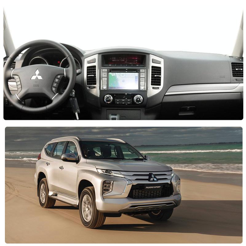 Car Dashboard Cover Sun Dash Mat Board Pad Carpet Dashmat Anti-UV Accessories For Mitsubishi Pajero Montero Shogun NS 2006~