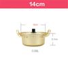 Korean Style Ramen Noodles Gold Pot Aluminum Soup Hot Pot Oxidized Coating Noodles Mike Egg Soup Cooking Golden Kitchen Cookware
