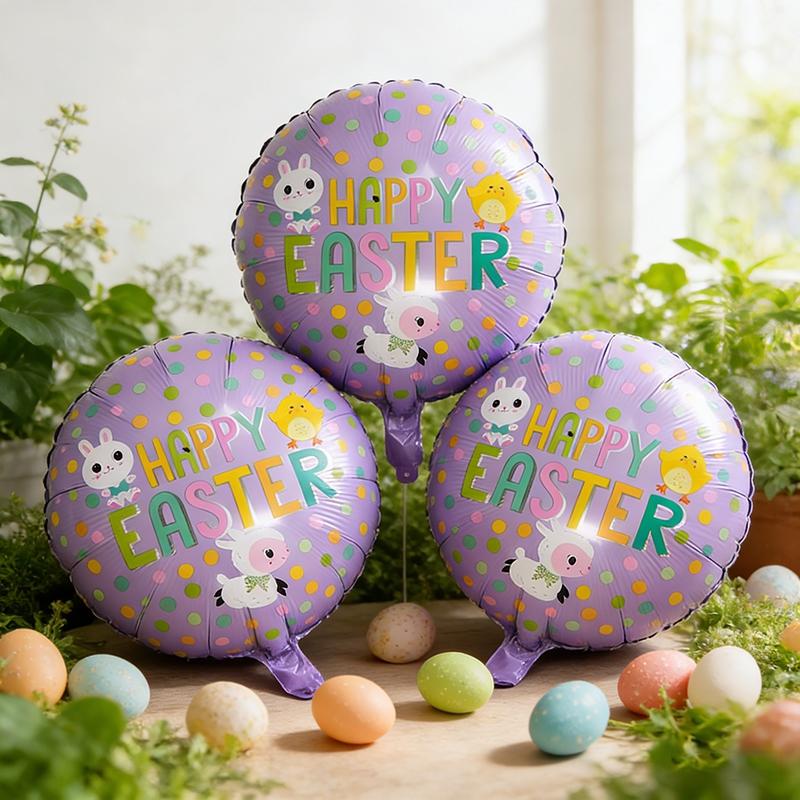 1-3pcs Easter Balloons Easter Bunny Eggs Balloons Party Decorative Balloons Easter Party Decoration Home Room Decor