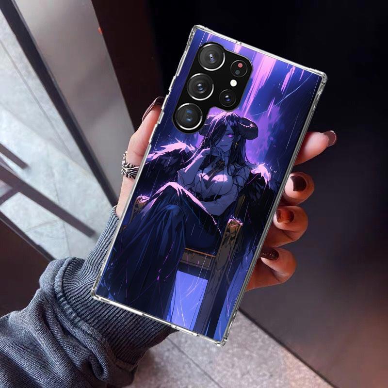 Albedo Overlord Anime Phone Case For Samsung Galaxy S23 S24 S25 Edge S26 Ultra S22 + S21 Plus S20 FE Cover Silicone Print Shell