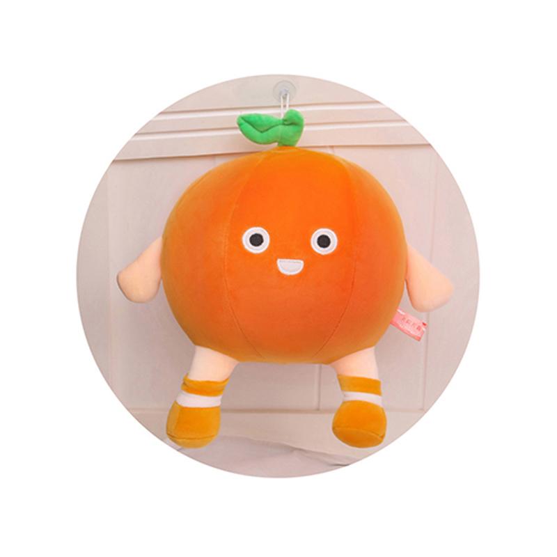 Orange Doll Plush Toy Happy Fruit Plush Pillow Soft Stuffed Food Plushie Kids Gift