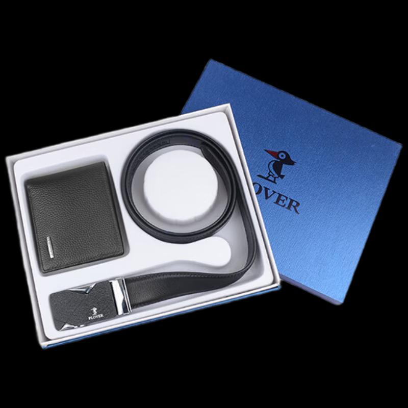 Подарочный набор Plover для мужчин: Кожаный кошелек и ремень 115cm