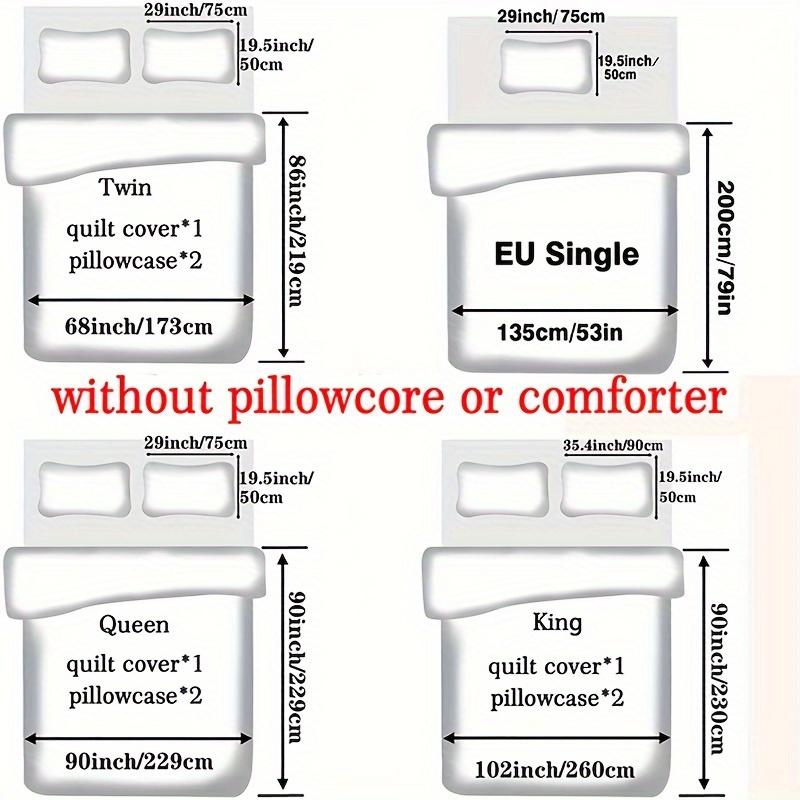 2/3pcs Digital Printed Duvet Cover, Black And White Horse Bedding, Soft And Comfortable Duvet Cover Set Suitable For Bedrooms