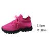 Fashion Rose Red Mesh Flat Vulcanize Shoes Women Summer Comfort Breathable Soft Sole Sneakers Plus Size Thick Sole Non Slip Casual Shoes