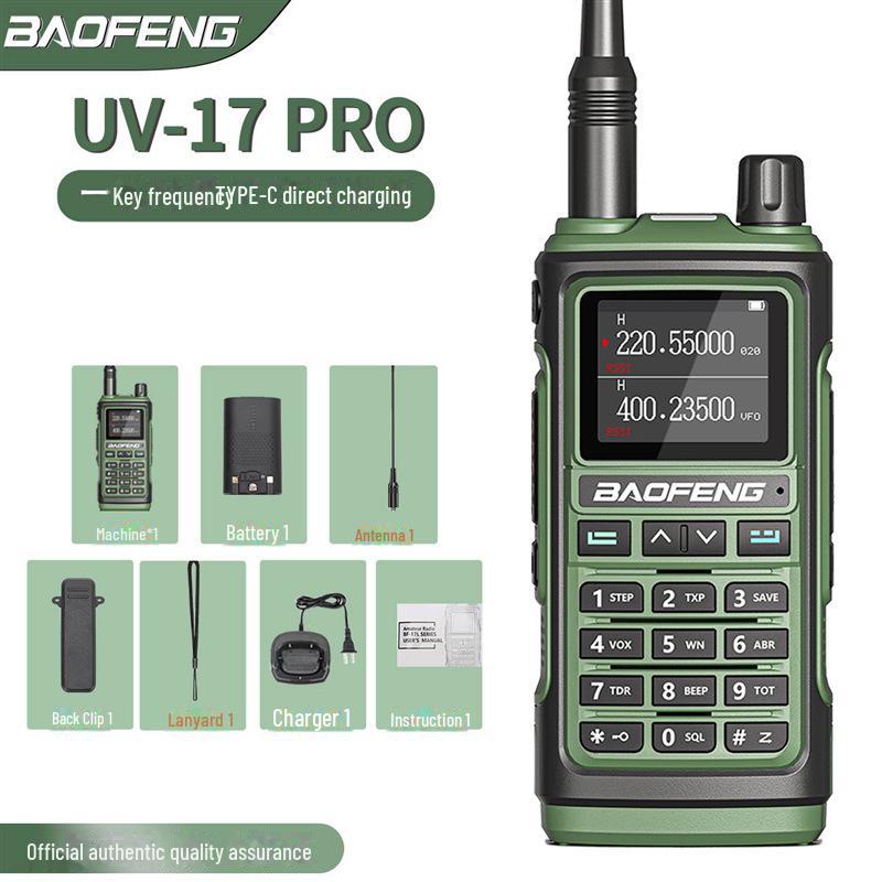 Baofeng UV-17 PRO Walkie-Talkie with Type-C Charging for Outdoor Adventures