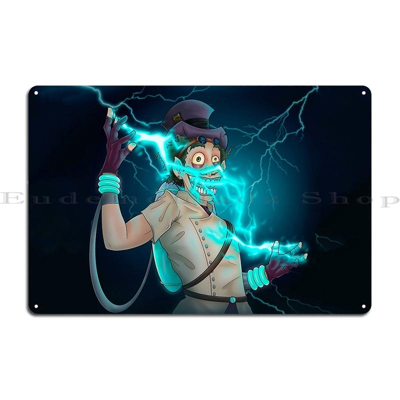 Luigi’S Mansion: Neville Portrait Metal Signs Wall Mural Kitchen Design Wall Decor Tin Sign Posters