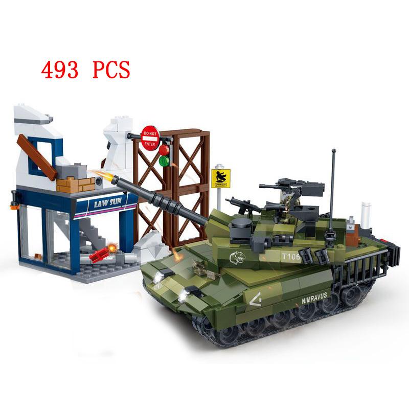 Ww2 Military Vehicle Germany Us Tanks Machine Truck Army Car Moto Building Blocks Bricks World War 2 Wwii Motorcycle Technique