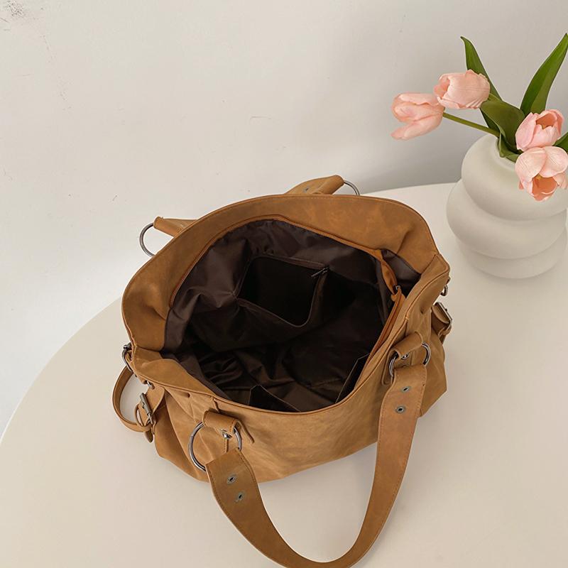 PU Tote Bag With Adjustable Shoulder Strap And Top Handle Design
