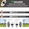 Golf Combination of Natural Sheepskin and Microfiber Rain and Sweat Golf Wear Men's Gloves, 3-Pack, Leather, Soft, Elastic, Breathable,