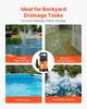 650W Submersible Sump Pump, 15000 L/H, PP-GF20 Submersible Sewage Dirty Clean Water Pump with Automatic Float Switch, Long Cord, 8M Max Lift, for