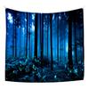 Blue Dream Forest Wall Hanging Bedroom Wall Fabric Living Room Decoration Fabric Background Cloth Hanging Cloth Wall Carpet