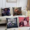 MMurder DDrones Animation Pillow Case Fashion Square Pillowcase Bedroom Sofa Room Ins Decoration Leisure
