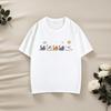 220g Barns Kammad Bomull Tecknad T-shirt – Trendig Kortärmad för Pojkar & Flickor