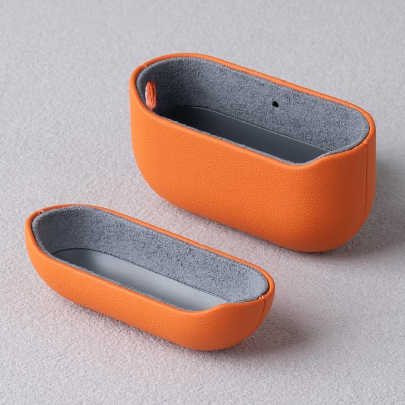 Slim PU Leather Case AirPods 5 Pro 3 - Full Coverage Shockproof Protective Cover In Solid Colors