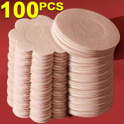 10/20/50/100pcs Women's Invisible Breast Petals Lift Tape On Bra Nipple Stickers Chest Stickers Adhesivo Bra Nipple Covers Accessories