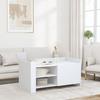 VidaXL Coffee Table White 100x50x50 Cm Engineered Wood, Side Table, Living Room Table, Accent Table, End Table, 848360