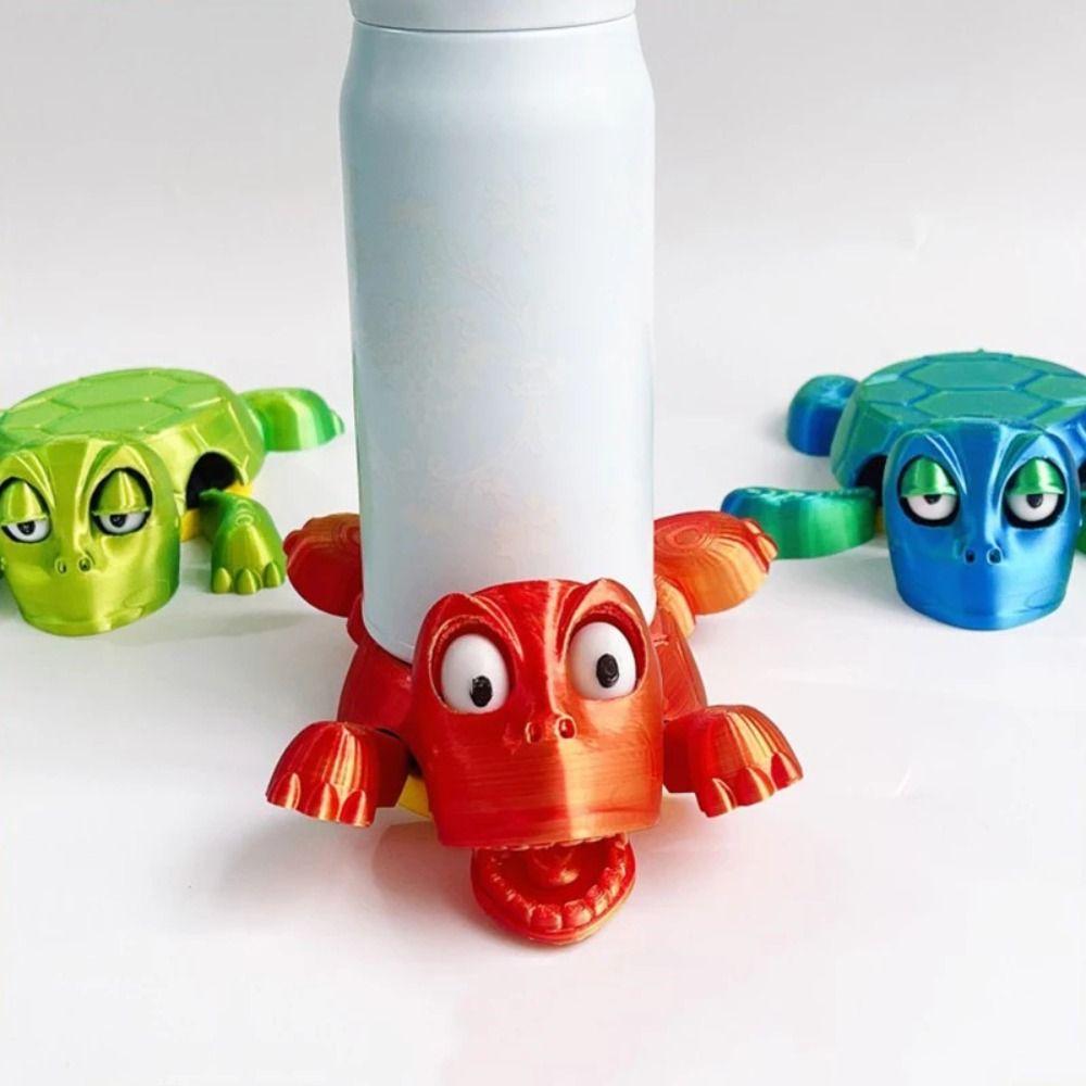 with Funny Expression 3D PrintedTurtle Coaster Press Cup Mat  Children Girl