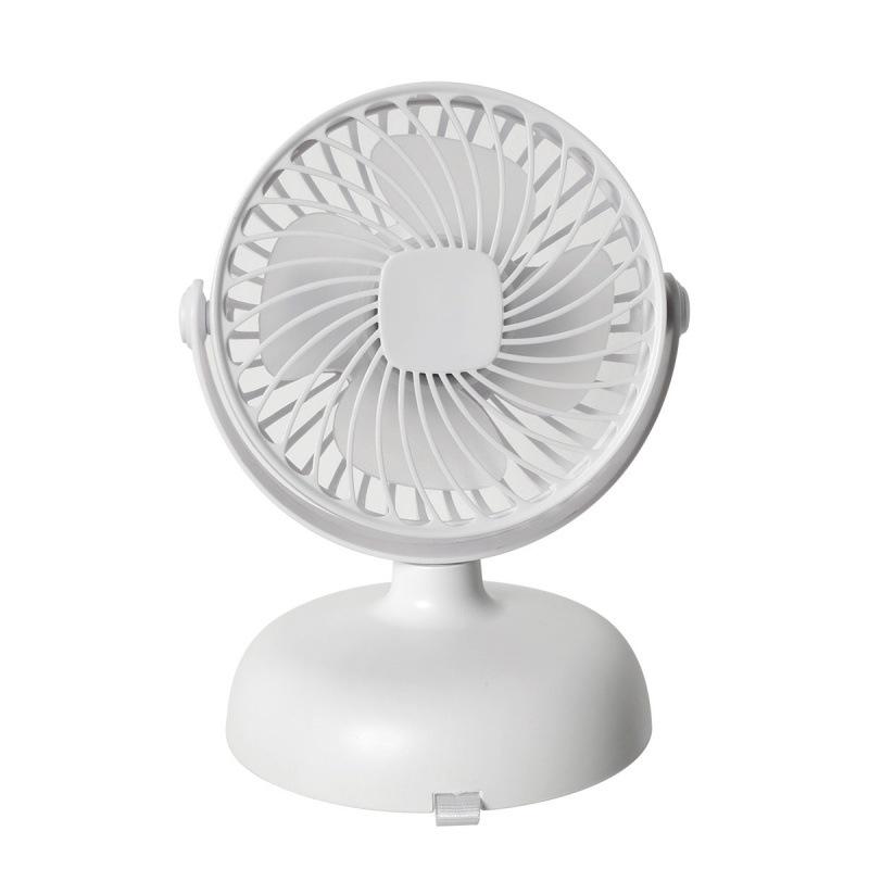 Compact Wall-Mounted Desktop USB Fan with Battery Charging - Silent for Home or Office