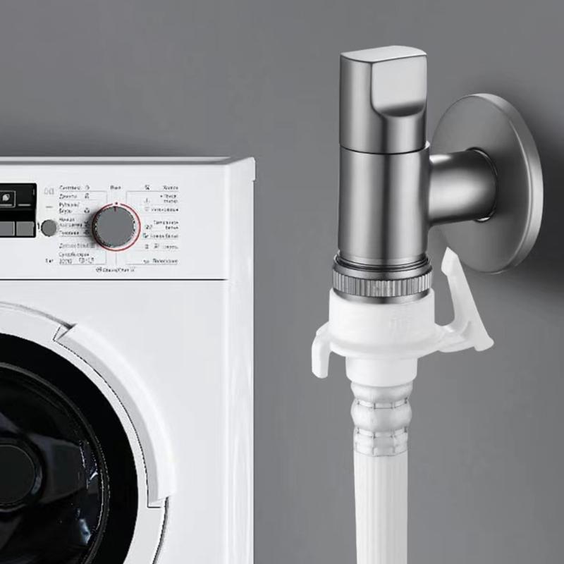 Brass 3-way Filling Angle Valve Wall Mount One Into Two Out Water Toilet Faucet Bidet Sprayer for Bathroom Accessories