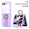 Samsung Flip6 Case: Ultra-Thin, Drop-Proof with Finger Ring & Wrist Strap