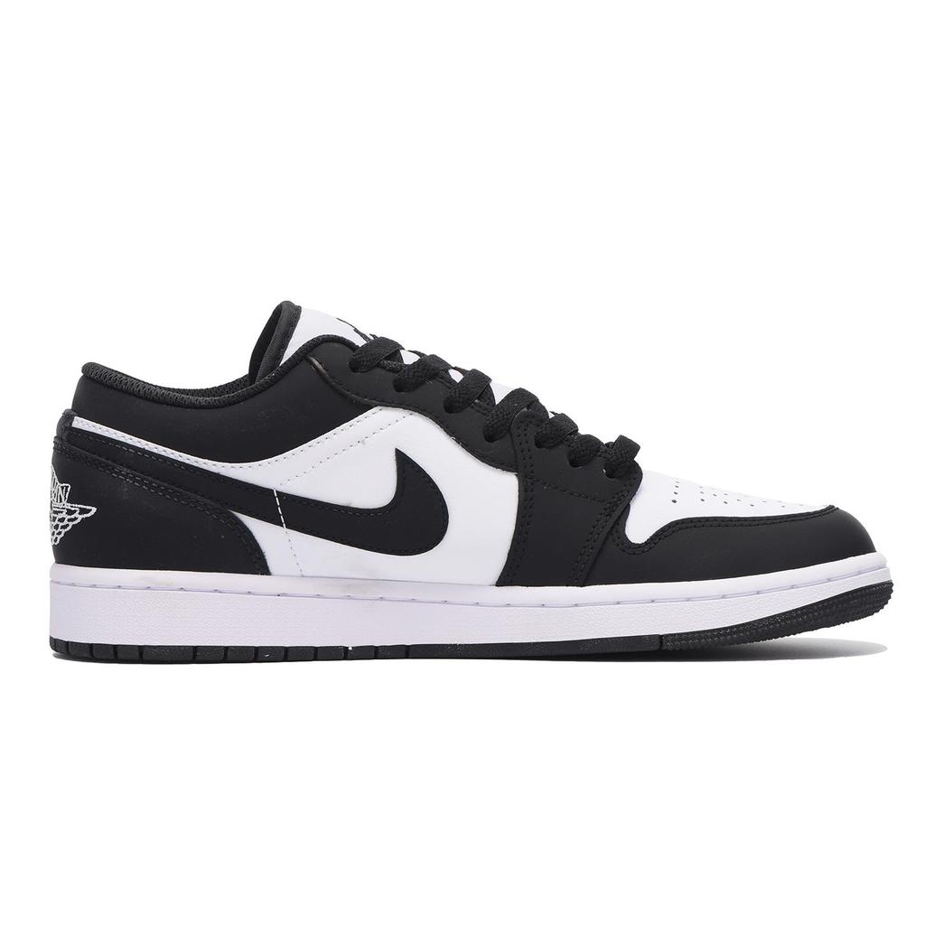 Jordan Air Jordan 1 Low Cushioning Slip Resistant Low Top Vintage Basketball Shoes Men's Black White 553558-132(SBOX)