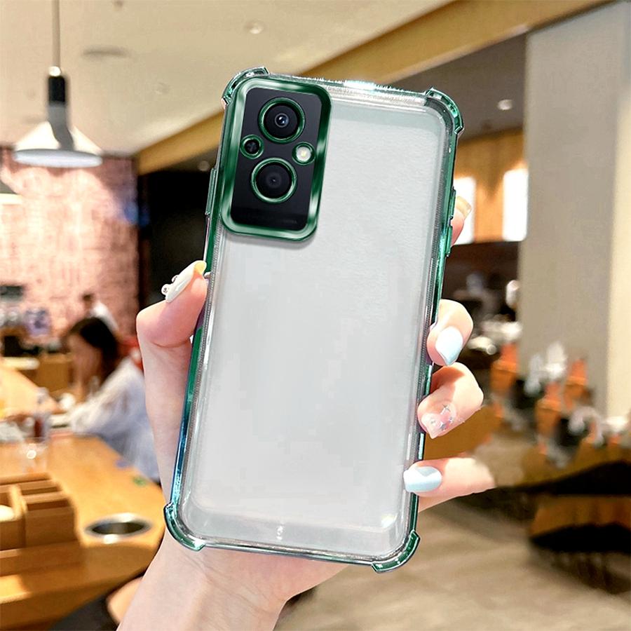 Airbag Shookproof Lens Case For OnePlus 11 12 12R 13 13R Nord CE 4 5 Lite 5G N20 Plating Silicone Back Clear Cover