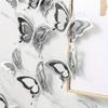 12 Pieces 3D Geometric Butterfly Wall Stickers Modern Design, Self Adhesive, Reusable, Great for Home Decor, Party Backdrops, Bathroom Walls