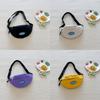 Bolsa Transversal de Lona Infantil Estilosa Leve Porta-Moedas Infantil para Passeios Diários