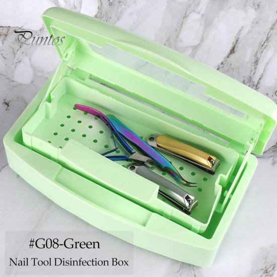 Nail Tool Sterilization Box Filter Transparent Cover Versatile Sturdy Long Lifespan Sterilization Case for Clean Safe Manicures