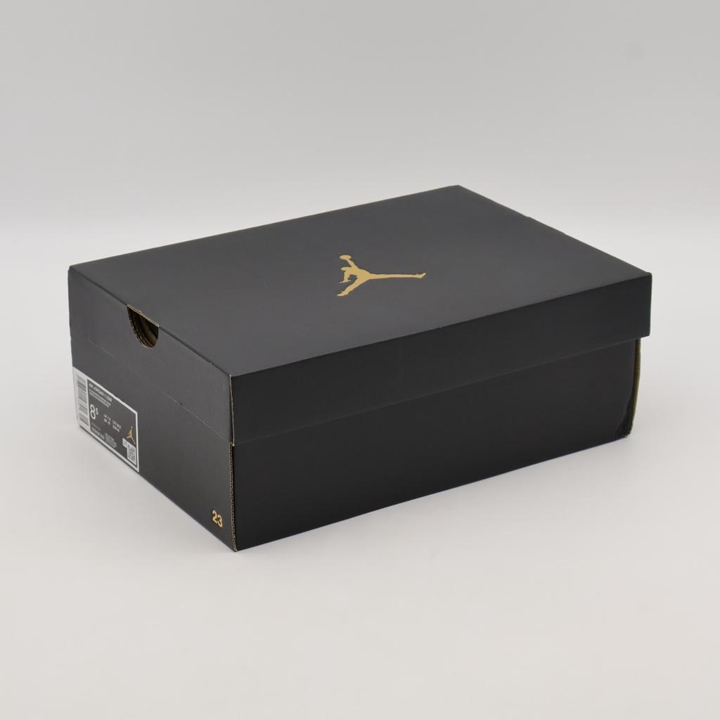 553558-092 Nike Air Jordan 1 Low Black Medium Olive White (Men's)