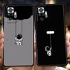 Lovely Astronaut Phone Case For Xiaomi Redmi Note 14 5G 13 12 10 11 Pro Plus 4G 14C 13C 12C 10C 9C Soft TPU Cover