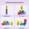 Rainbow Tower Number & Letter Stacking Blocks: Early Education Toys for Toddlers