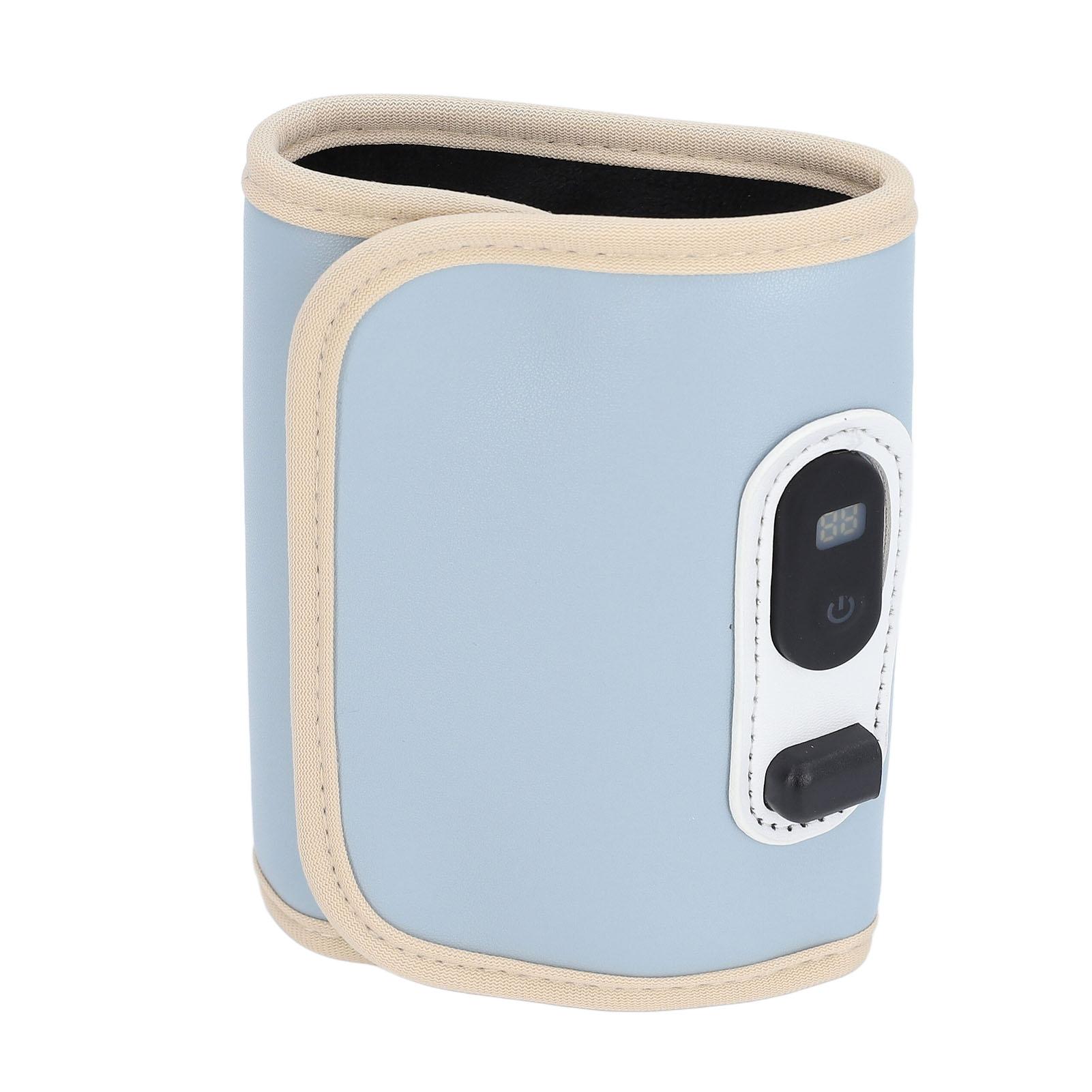 

Baby Bottle Insulation Cover 21 Speeds Temperature Adjustable Portable USB Baby Milk Heat Keeper with LED Display for синий