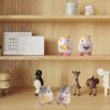 Miniature Foodie Hamster Figurine Fun Wooden Carvings Animal Statue Ornament for Nursery and Bedroom Desktop Decors Gift