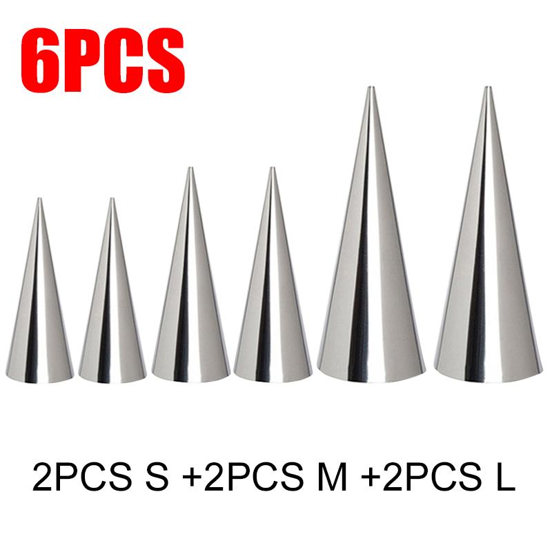 

6/12/24PCS Conical Tube Mold S/M/L Size Mixed Baking Set Suitable for Cream Horns Cone Shaped Bread Pastry Home Kitchen Tool ZYF